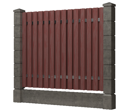 Заборная доска GRINDERDECO, ДПК, тиснение "дуб" Мербау купить в Уссурийске