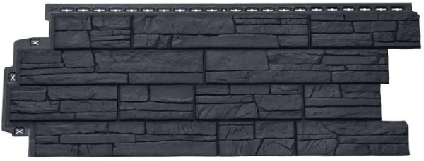 Фасадная панель Grand Line Сланец графит купить в Уссурийске