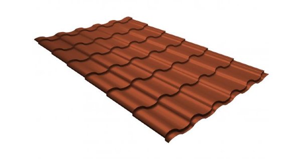 Металлочерепица кредо GL 0,5 GreenСoat Pural RR 750 кирпично-красный (RAL 8004 терракота) купить в Уссурийске