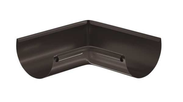 Водосток Aquasistem, система 125x90 - Угол желоба, внутренний 90° RR 32 Тёмно-Коричневый купить в Уссурийске