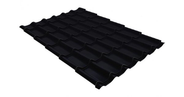 Металлочерепица классик GL 0,5 Velur20 RAL 9005 черный купить в Уссурийске