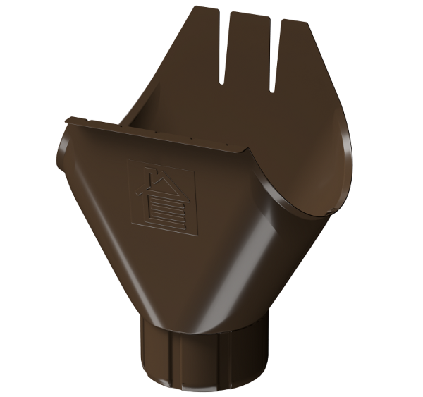 Воронка желоба D125 Döcke STAL PREMIUM Каштан, (RAL 8017) купить в Уссурийске