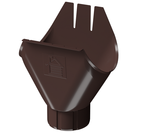 Воронка желоба D125 Döcke STAL PREMIUM Шоколад, (RAL 8019) купить в Уссурийске