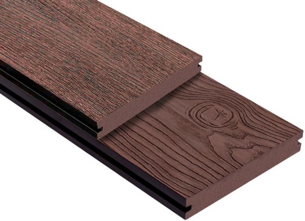 Террасная доска ДПК Outdoor 3D полнотелая STORM/OCEAN BROWN коричневая микс купить в Уссурийске