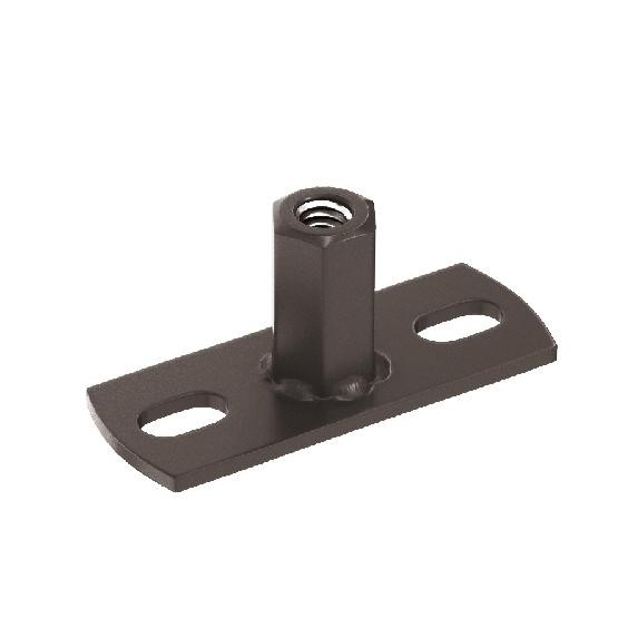 Водосток Aquasistem, система 150/100 - Держатель для хомута под метиз RR 32 Тёмно-Коричневый купить в Уссурийске