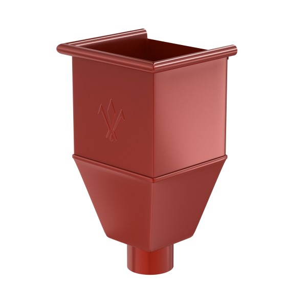 Водосток Aquasistem, система 125x90 - Воронка_водосборная удлиненая RR 29 Бургундский купить в Уссурийске