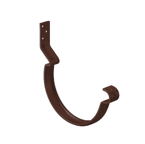 Водосток Aquasistem, система 125x90 - Крюк крепления желоба короткий RAL 8017 Коричневый купить в Уссурийске