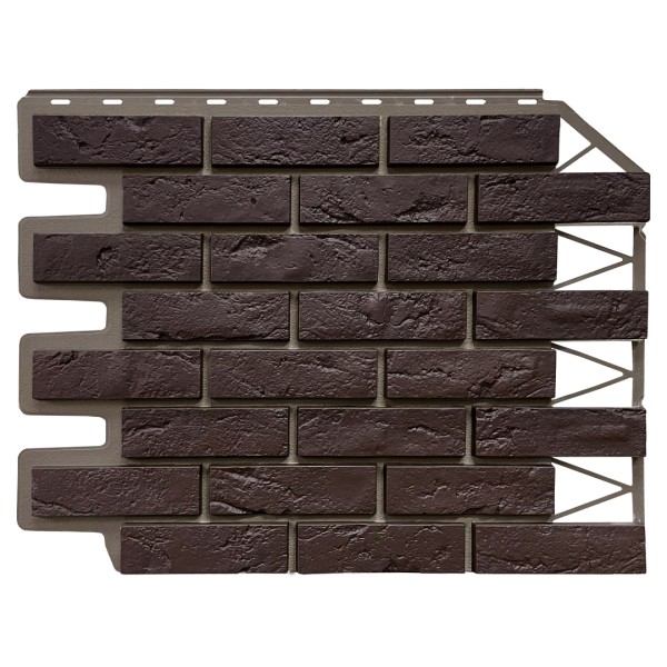 Фасадная панель FineBer, Кирпич Баварский, Темно коричневый купить в Уссурийске