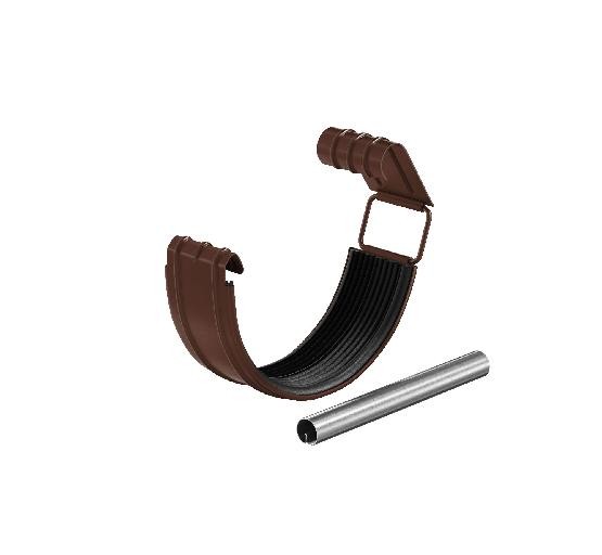 Водосток Aquasistem, система 125x90 - Соединитель желоба с резиновым уплотнителем RAL 8017 Коричневый купить в Уссурийске