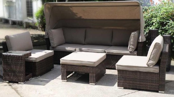 Диван-Трансформер AFINA плетеный из иск. ротанга AFM-320B Brown купить в Уссурийске