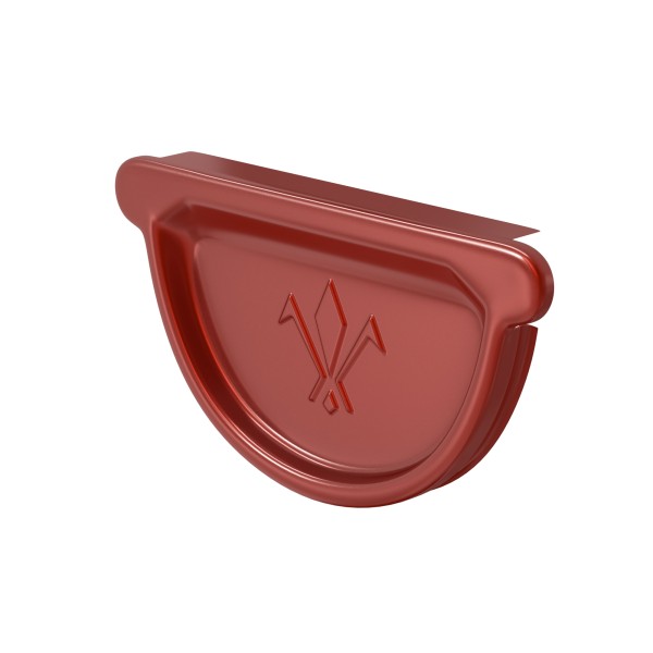 Водосток Aquasistem, система 125x90 - Заглушка универсальная с резиновым уплотнителем RR 29 Бургундский купить в Уссурийске