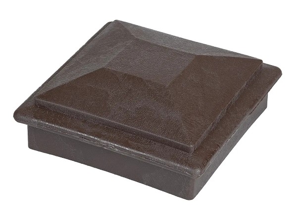 Крышка верхняя фигурная ПВХ для столба Deckart 100х100 Венге купить в Уссурийске