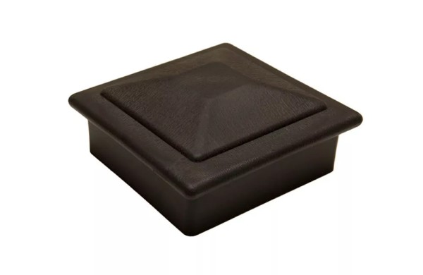 Крышка верхняя фигурная ПВХ для столба Deckart 100х100 Графит купить в Уссурийске