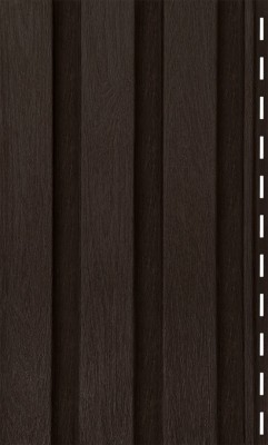 Сайдинг Ю-Пласт Тимберблок Рейка фасадная Орех тёмный