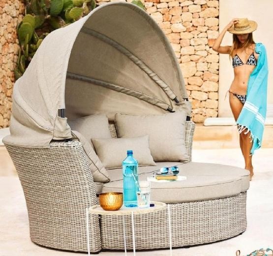 Диван-Трансформер AFINA плетеный из иск. ротанга AFM-325 Beige купить в Уссурийске