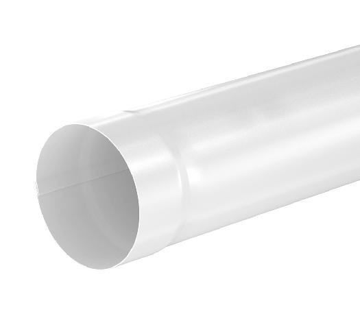 Водосток Aquasistem, система 150/100 - Труба водосточная 1.00м RAL 9003 Белый купить в Уссурийске