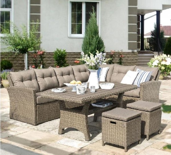 Комплект мебели AFINA плетеной из иск. ротанга AFM-307B Beige купить в Уссурийске