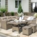 Комплект мебели AFINA плетеной из иск. ротанга AFM-307B Beige купить в Уссурийске