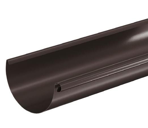 Водосток Aquasistem, система 125x90 - Водосточный желоб 3.00м RR 32 Тёмно Коричневый купить в Уссурийске