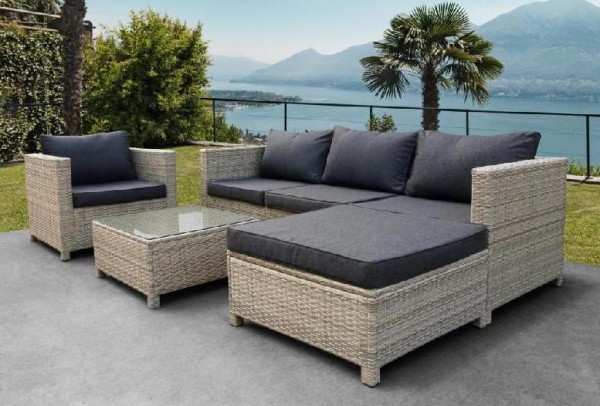 Комплект мебели AFINA плетеной из иск. ротанга YR821G Grey/Grey купить в Уссурийске