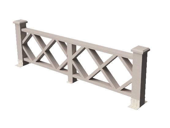 Ограждения декоративное ДПК GRINDERDECO Миллениум выбеленый дуб купить в Уссурийске