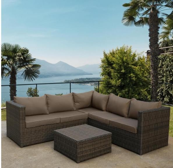 Комплект мебели AFINA плетеной из иск. ротанга YR825A Brown/Beige купить в Уссурийске