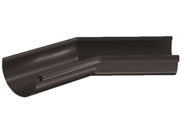 Водосток Aquasistem, система 150/100 - Угол желоба,внутренний 135° RR 32 Тёмно-Коричневый купить в Уссурийске