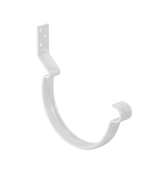 Водосток Aquasistem, система 125x90 - Крюк крепления желоба короткий RAL 9003 Белый купить в Уссурийске