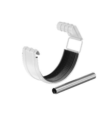 Водосток Aquasistem, система 125x90 - Соединитель желоба с резиновым уплотнителем RAL 9003 Белый купить в Уссурийске