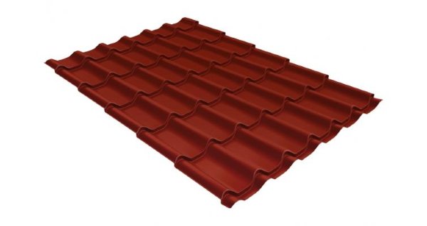 Металлочерепица классик GL 0,5 Velur20 RAL 3009 оксидно-красный купить в Уссурийске