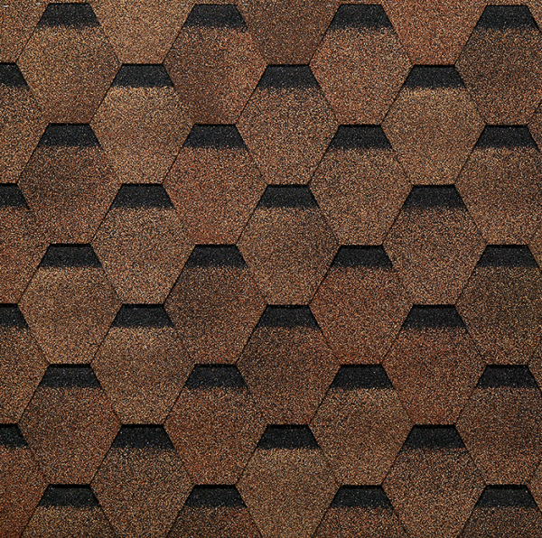 Гибкая черепица EURASIA Docke, Коллекция ШЕСТИГРАННИК Светло-коричневый купить в Уссурийске