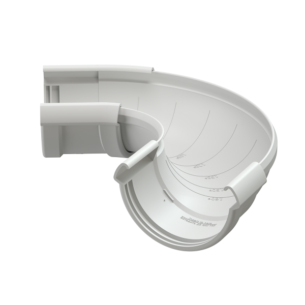 Угол желоба регулируемый Docke Lux ПВХ Пломбир купить в Уссурийске