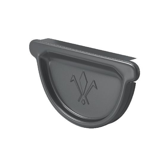 Водосток Aquasistem, система 150/100 -  Заглушка универсальная с резиновым уплотнителем RAL 7024 Тёмно-серый купить в Уссурийске