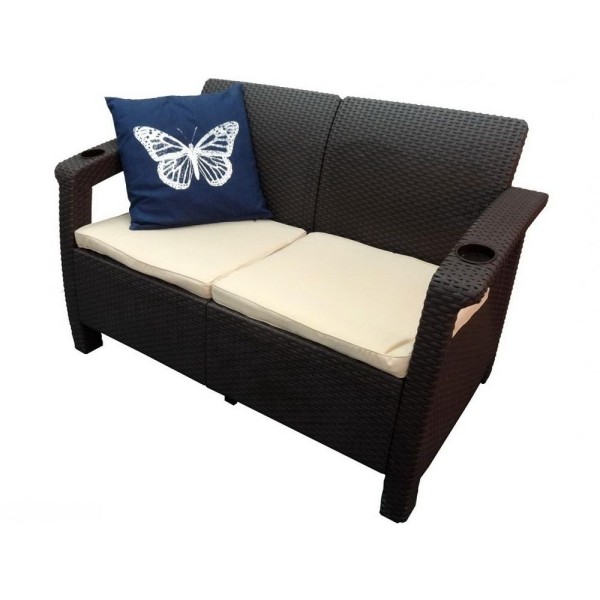 Двухместный диван Yalta Sofa Seаt венге купить в Уссурийске