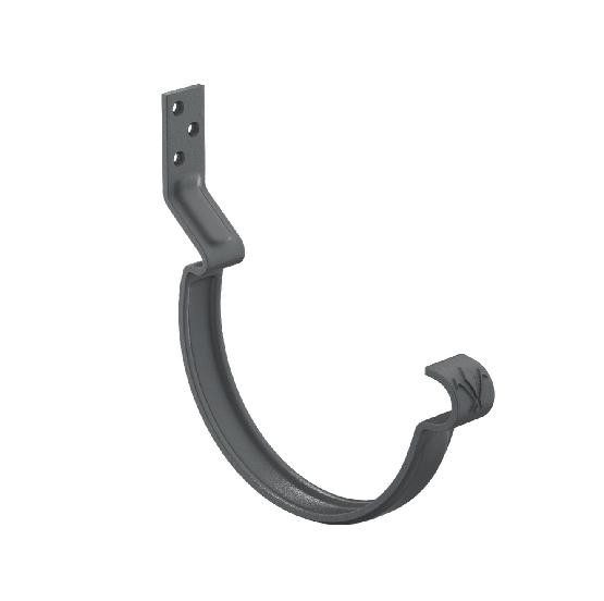 Водосток Aquasistem, система 150/100 - Крюк крепления желоба короткий RAL 7024 Тёмно-серый купить в Уссурийске