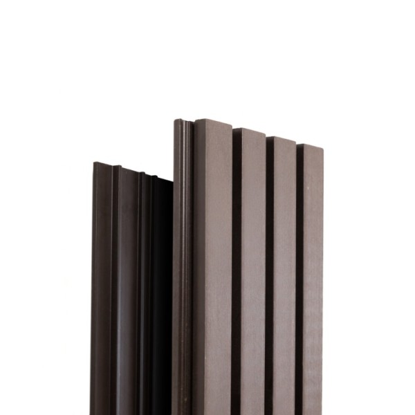 Фасадная доска Ecodecking Техно реечная 200х26х3000 Венге купить в Уссурийске