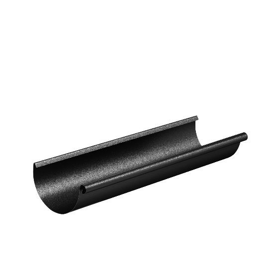 Водосток Aquasistem, система 125x90 - Водосточный желоб 3.00м RAL 9005 Чёрный купить в Уссурийске