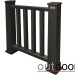 Ограждение из ДПК Outdoor Классик 3D STORM чёрный купить в Уссурийске
