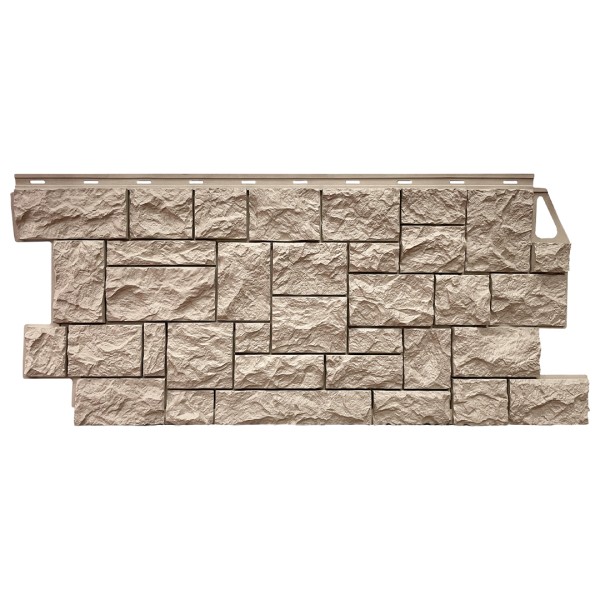 Фасадная панель FineBer, Камень Дикий, Песочный купить в Уссурийске