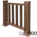 Ограждение из ДПК Outdoor Классик 3D STORM коричневый микс купить в Уссурийске