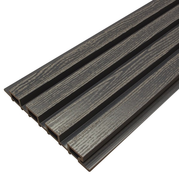 Фасадная доска из ДПК Faynag Wood Рейка Мокрый Асфальт купить в Уссурийске