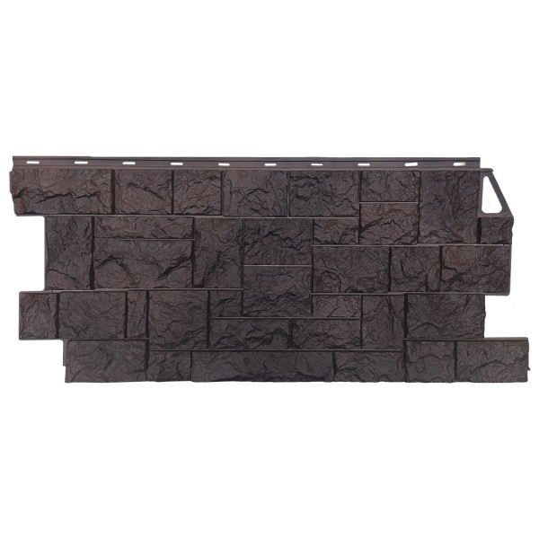 Фасадная панель FineBer, Камень Дикий, Коричневый купить в Уссурийске