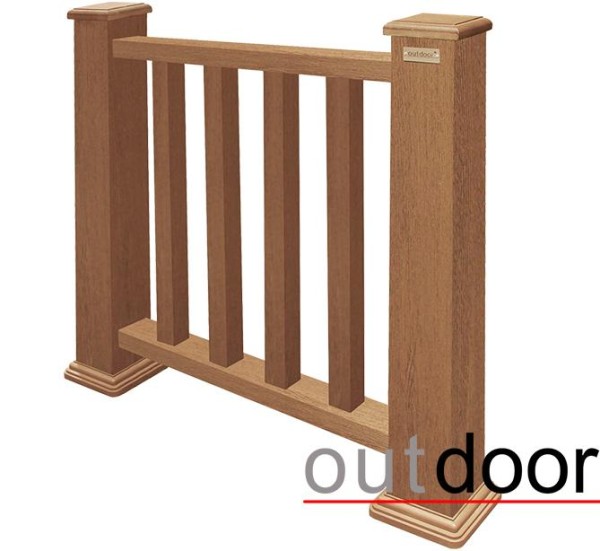 Ограждение из ДПК Outdoor Классик 3D STORM дуб купить в Уссурийске