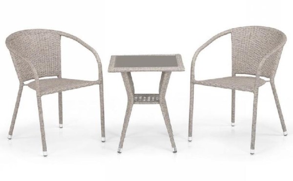 Комплект плетеной мебели AFINA из иск. ротанга T25C/Y137C-W85 Latte 2Pcs купить в Уссурийске