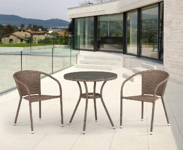 Комплект плетеной мебели AFINA из иск. ротанга T282ANT/Y137C-W56 Light Brown 2Pcs купить в Уссурийске