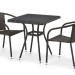 Комплект плетеной мебели AFINA из иск. ротанга T282BNT/Y137C-W53 Brown 2Pcs купить в Уссурийске