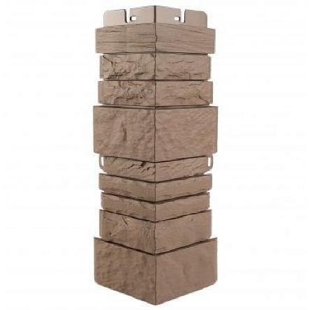 Угол наружный Альта-Профиль Скалистый камень ЭКО Терракотовый купить в Уссурийске