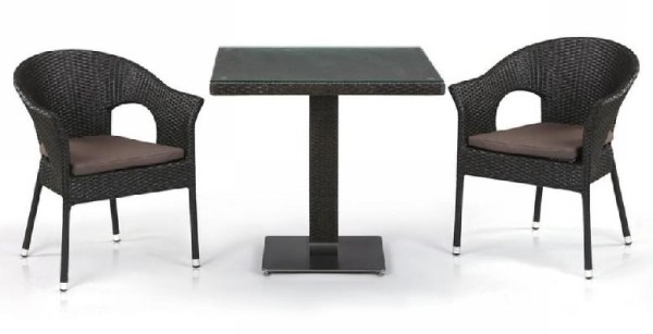 Комплект плетеной мебели AFINA из иск. ротанга T605SWT/Y79A-W53 Brown 2Pcs купить в Уссурийске