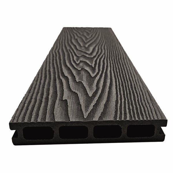 Террасная доская ДПК NanoWood Double 3D Антрацит купить в Уссурийске