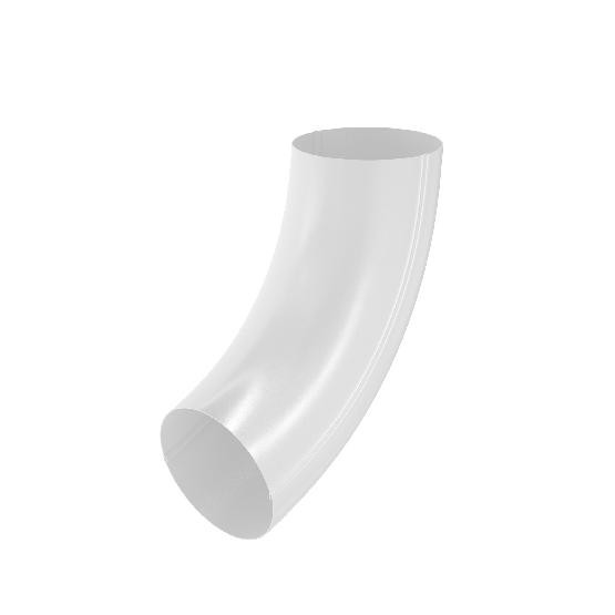 Водосток Aquasistem, система 125x90 - Колено трубы RR 20 Белый купить в Уссурийске